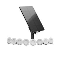 Edinburgh USB Solar Stainless Steel Deck Lights (Set Of 8)