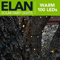 Elan Solar Fairy Lights - Warm White 100 LEDs
