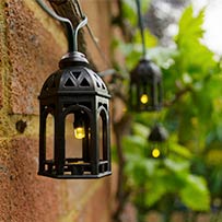 Elan Solar Moroccan Lanterns - 20 LEDs