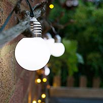 Elan Solar Festoon Lights - 20 LEDs